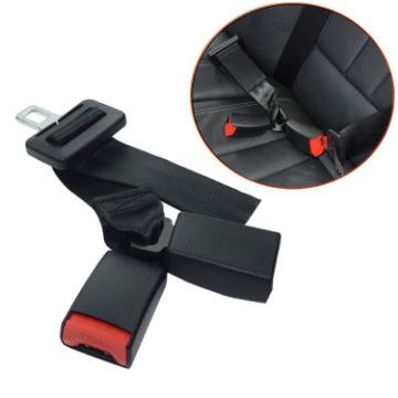 Picture of One Support and Two Extension Belt Car Rear Two-seat Seat Safety Belt Connector (Welding Model)