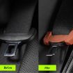 Black Silicone Seatbelt Buckle Protector - Anti Scratch Cover - 7