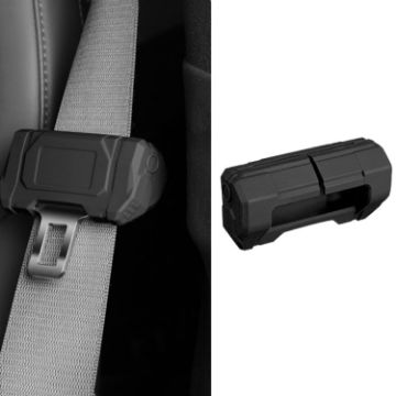 Large Car Seatbelt Buckle Protective Cover - Black - 1