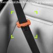 Large Car Seatbelt Buckle Protective Cover - Black - 4