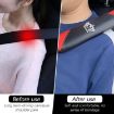 Car Seat Belt Cover Carbon Fiber Leather Auto Seat Shoulder Protection - 6