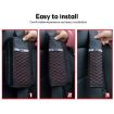 Car Leather Seat Belt Cover Shoulder Pads with Bling Diamonds - 6