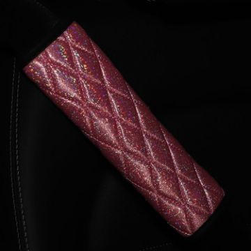 Picture of Glitter Car Seat Belt Cover Shoulder Pads Car Accessories 6.5x23cm (Pink)
