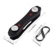 Picture of Multi-function Pocket Stainless Steel Key Organizer Clip Holder Housekeeper Smart Key Chain with LED Light and Bottle Opener (Black)