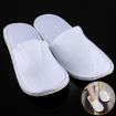 Picture of 10 Pairs Hotel Supplies Portable Disposable Travel Slippers, Length: 26cm (White)