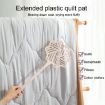 Picture of Quilt Cleaning Duvet Fluffing Pat Plastic Quilt Pat Faux Rattan Household Quilt Mite Dusting Duster (Coffee Pink)