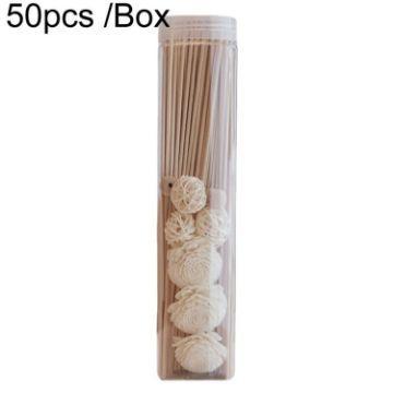 Picture of 50pcs/Box 3mmx30cm Rattan Aromatherapy Stick Floral Water Diffuser Hotel Deodorizing Diffuser Stick (Wood Color)