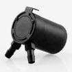Picture of Car Universal Compact Baffled Oil Catch Can 2-Port (Black)