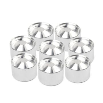 Picture of 8 PCS Car Aluminum Storage Cups Interior Accessories Automobiles Fuel Filters for Napa 4003 WIX 24003 1.797 x 1.620 inch (Silver)
