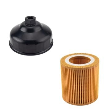 Picture of Car Oil Filter Element with Wrench for BMW 3 Series