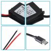 Picture of 12V to 5V 3A Car Power Converter DC Module Voltage Regulator, Style:Type-C Elbow