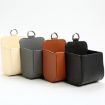 Picture of Car Air Outlet Leather Multifunctional Mobile Phone Card Hanging Storage Box, Color: Black