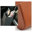 Picture of Car Air Outlet Leather Multifunctional Mobile Phone Card Hanging Storage Box, Color: Beige