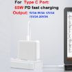 65W USB-C/Type-C + QC3.0 Laptop Charging Adapter - AU/US Plug - 5