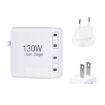 130W USB-C Four Port GaN Charger with 2m Cable - EU/UK/AU/US Plug - 2