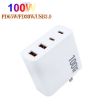 GaN 100W Dual USB + Dual USB-C Charger for Apple MacBook - US/EU/UK/AU Plug - 3