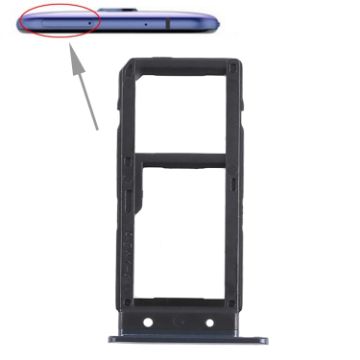 HTC U Play SIM Card Tray + Micro SD Card Tray - Black - 1