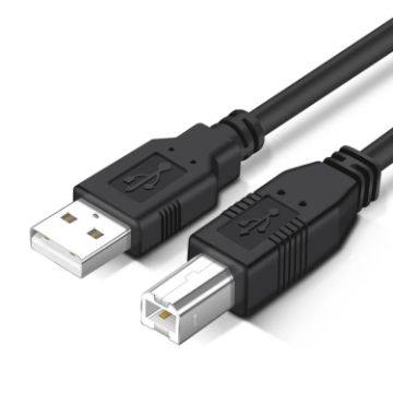 Picture of USB 2.0 Printer Extension AM to BM Cable, Length: 3m (Black)