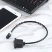 Micro USB Male to B-type Square Print Port Female Connector Cable - 5
