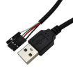 USB Male to Female Dupont Motherboard Header Adapter Cable - 0.3m - 5