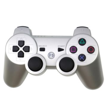 Picture of Snowflake Button Wireless Bluetooth Gamepad Game Controller for PS3 (Silver)