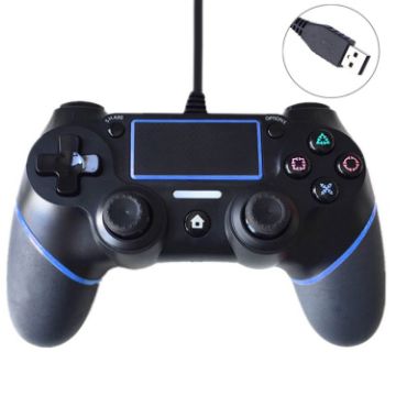 Picture of Wired Game Controller for Sony Playstation PS4 (Blue)