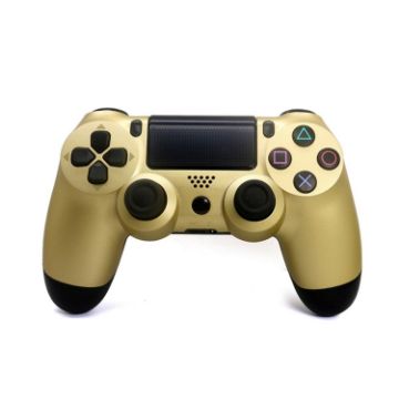 Picture of Wireless Bluetooth Game Handle Controller with Lamp for PS4, US Version (Gold)