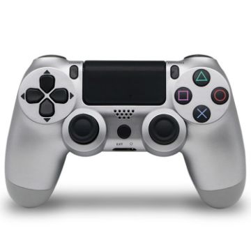 Picture of Wireless Bluetooth Game Handle Controller with Lamp for PS4, US Version (Silver)