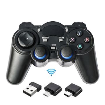 Picture of 2.4G Wireless Singles Gamepad For PC/PS3/PC360/Android TV Phones, Configure: USB Receiver + Android Receiver + Type-C