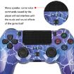 Picture of For PS4 Wireless Bluetooth Game Controller With Light Strip Dual Vibration Game Handle (Skeleton)