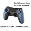 Picture of KM048 For PS4 Bluetooth Wireless Gamepad Controller 4.0 With Light Bar (Elegant Silver)