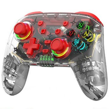 Picture of For PS3/PS4 Dual Vibration Wireless Gamepad With RGB Lights (Red)