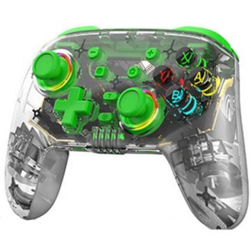 Picture of For PS3/PS4 Dual Vibration Wireless Gamepad With RGB Lights (Green)
