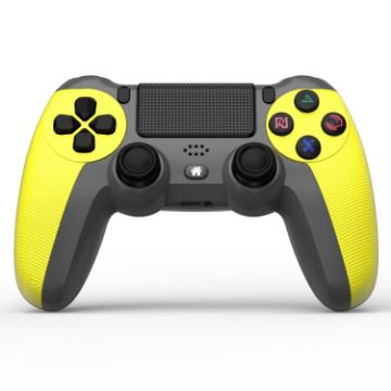 Picture of KM048 For PS4 Bluetooth Wireless Gamepad Controller 4.0 With Light Bar (Lemon Yellow)
