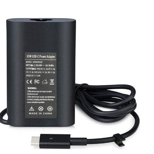 Dell 65W USB-C Thunderbolt 3 Power Adapter Charger (UK Plug) - 1