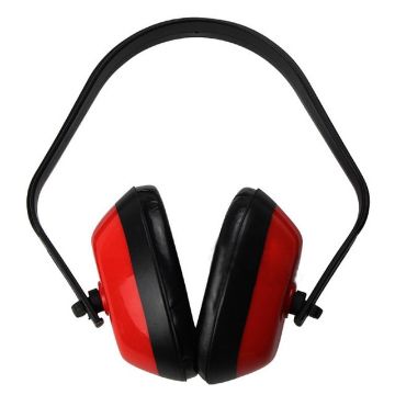 Picture of Anti-Noise Safety Work Sleep Hearing Protection Headphones Protective Earmuffs (Red)