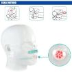 CPR Emergency Face Shield Mask Key Ring - Orange - 4