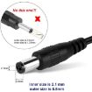 Picture of EU Plug AC 100-240V to DC 6V 2A Power Adapter, Tips: 5.5 x 2.1mm, Cable Length: 1.1m (Black)