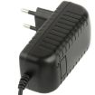 Picture of High Quality EU Plug AC 100-240V to DC 12V 2A Power Adapter, Tips: 5.5 x 2.1mm, Cable Length: 1m (Black)