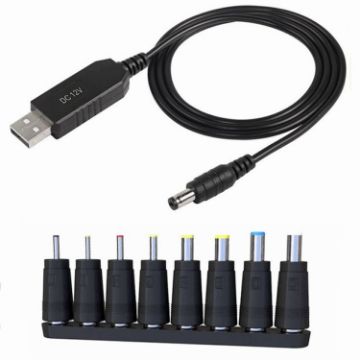 Picture of USB DC 5V to 12V Set Up Cable Converter Adapter