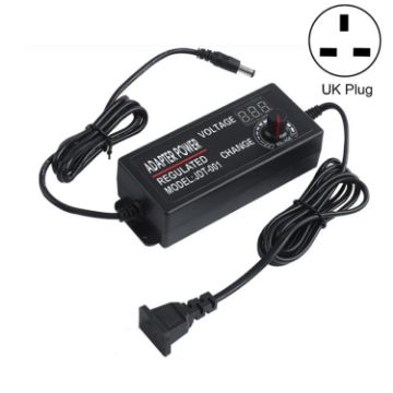 Picture of HuaZhenYuan 3-12V5A High Power Speed Regulation And Voltage Regulation Power Adapter With Monitor, Model: UK Plug