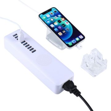 Picture of Mult-Port Security HUB + Mobile Phone Anti-theft Alarm Display Stand with Remote Control & 8 Pin Port for iPhone