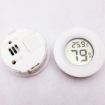 Picture of Digital Round Shaped Reptile Box Centigrade Thermometer & Hygrometer with Screen Display (White)
