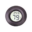 Picture of Digital Round Shaped Reptile Box Centigrade Thermometer & Hygrometer with Screen Display (Black)