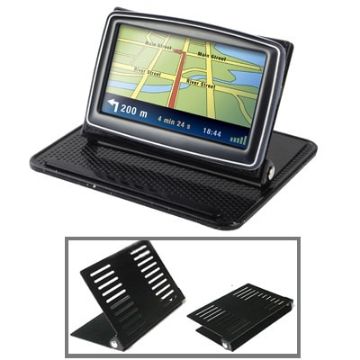 Picture of Universal GPS Holder Bracket Cradle Anti-Slip Mat (For 4.3/5.0 inch GPS, iPhone 4/3GS/3G, MP4) (Black)