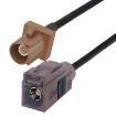 20cm Fakra F Male to Fakra F Female Extension Cable - 1
