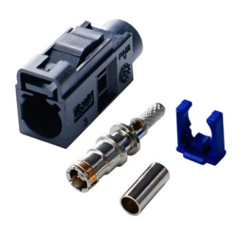 Picture of For RG174 Cable Fakra Radio Crimp Female Jack/Plug Connector with Phantom RF Coaxial (Fakra A)