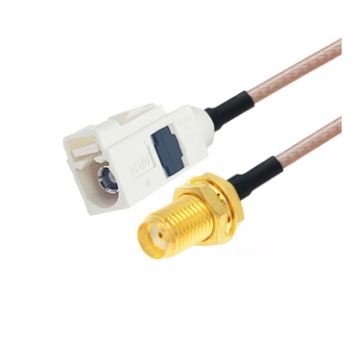 Picture of 20cm Antenna Extension RG316 Coaxial Cable (SMA Female to Fakra B Female)