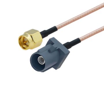 Picture of 20cm Antenna Extension RG316 Coaxial Cable (SMA Male to Fakra G Male)