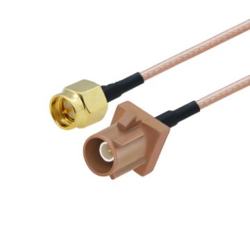 Picture of 20cm Antenna Extension RG316 Coaxial Cable (SMA Male to Fakra F Male)